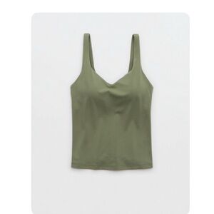 Offline by Aerie Low Key Tank Top in Olive Fun Sz s nwot